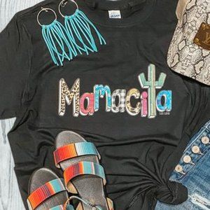 MAMACITA Handmade Cactus Graphic Tee
